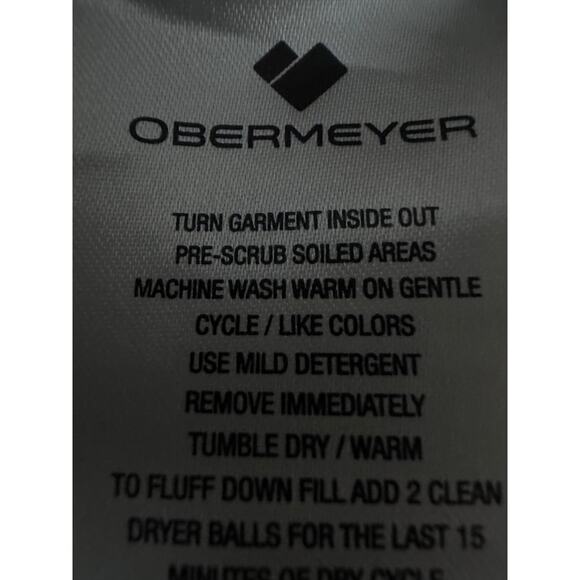 OBERMEYER Duck Down BOYS Kids JACKET XL Sz 18 / Men Sz S  Snow Warm Ski Coat - Picture 12 of 16